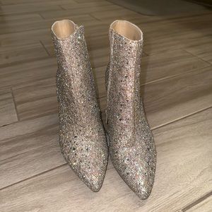 Betsey Johnson sparkle boots. Size 7. BRAND NEW